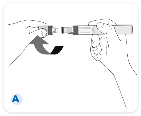 爾瑞易® Erelzi® SensoReady®注射筆使用步驟Ａ