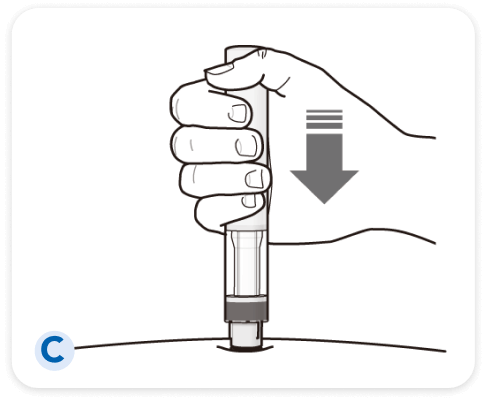 爾瑞易® Erelzi® SensoReady®注射筆使用步驟Ｃ