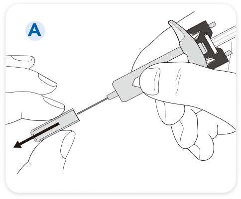 爾瑞易® Erelzi® 針筒裝注射劑使用步驟Ａ