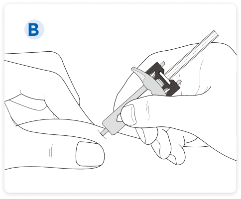 爾瑞易® Erelzi® 針筒裝注射劑使用步驟Ｂ